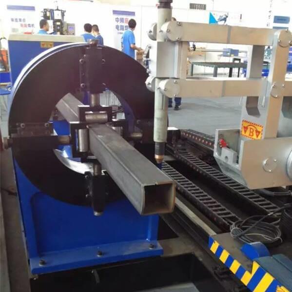 Square pipe plasma cutting.2